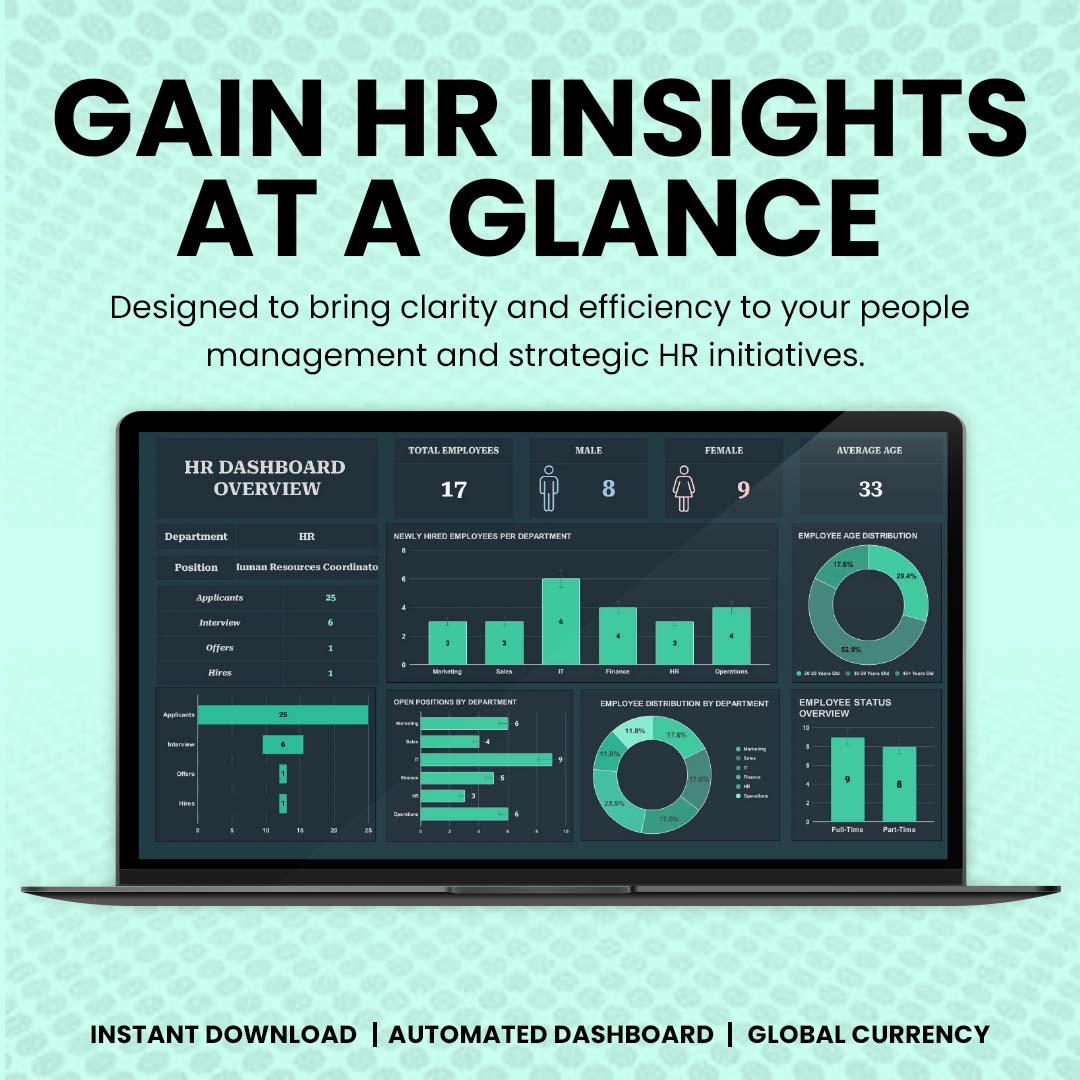 HR Dashboard Overview Template