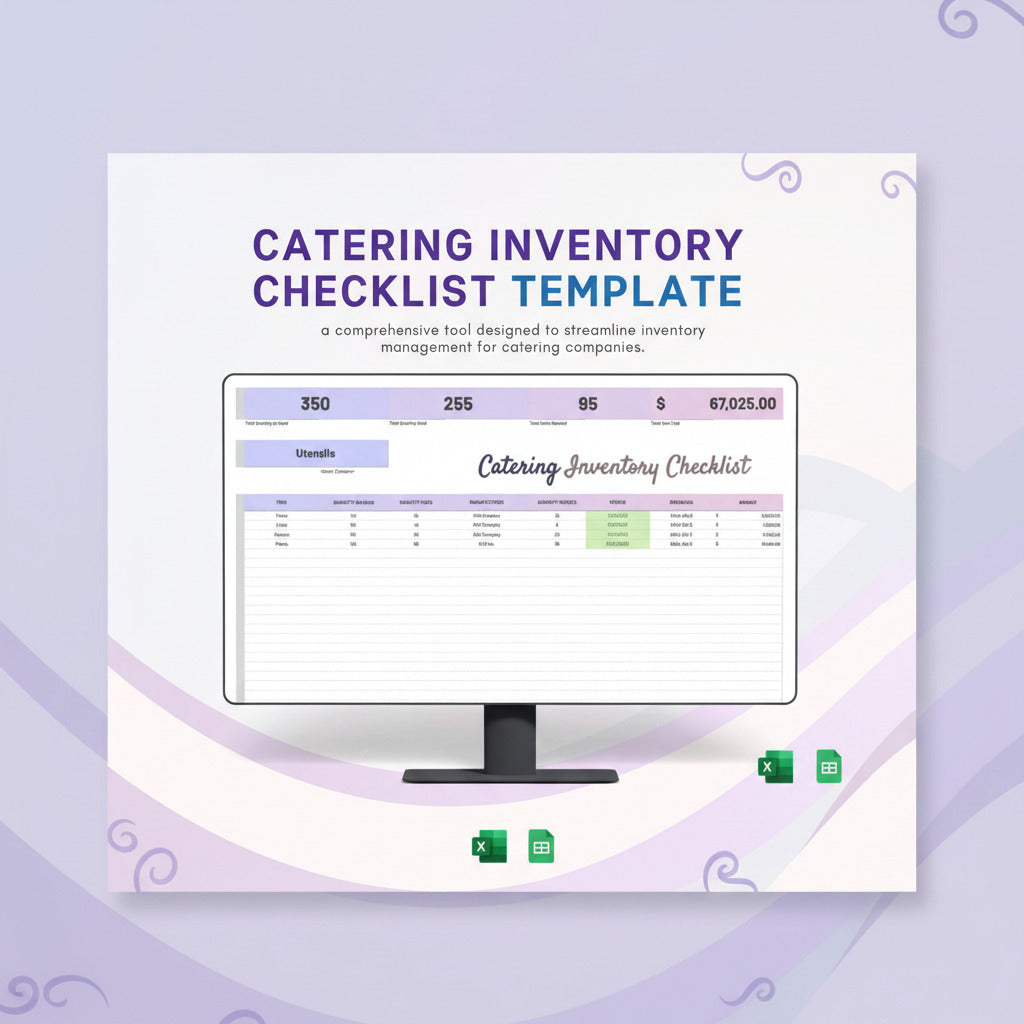 Catering Inventory Checklist Template