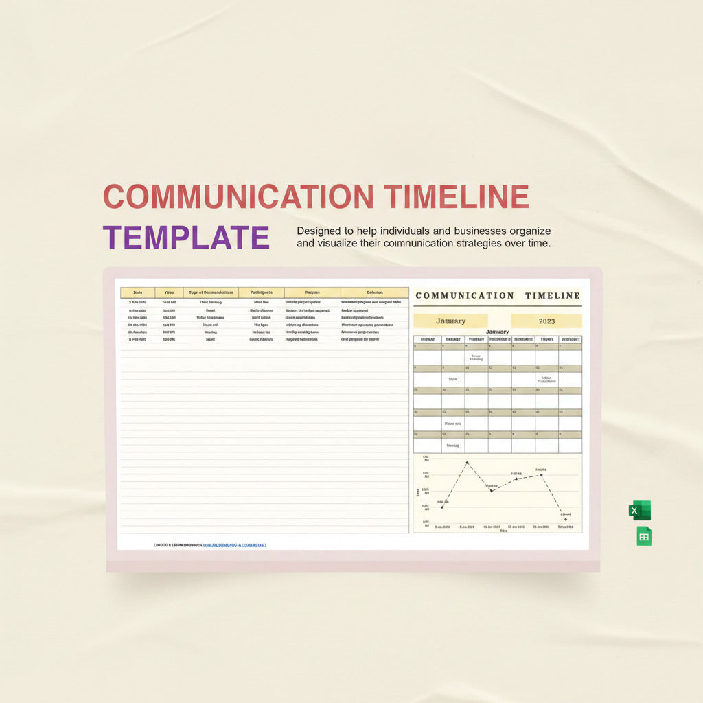 Communication Timeline Template