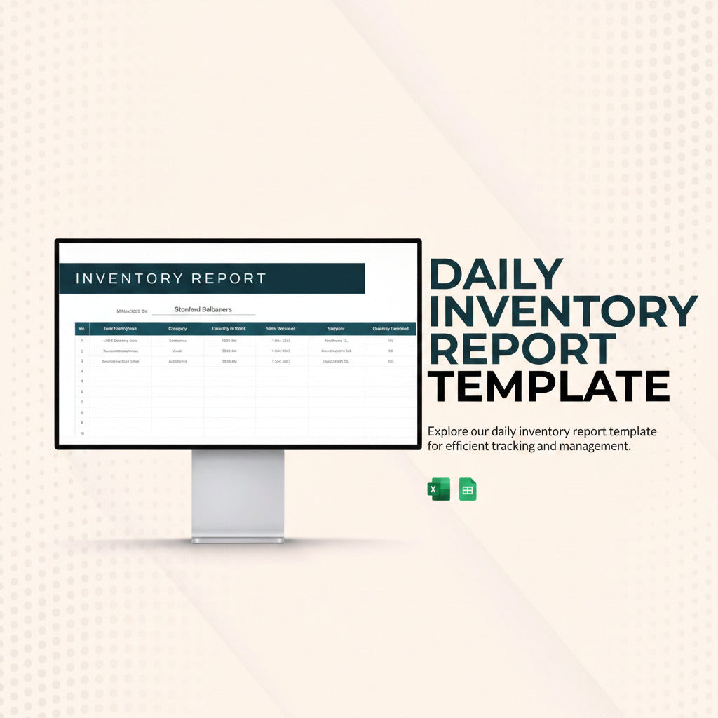 Daily Inventory Report Template