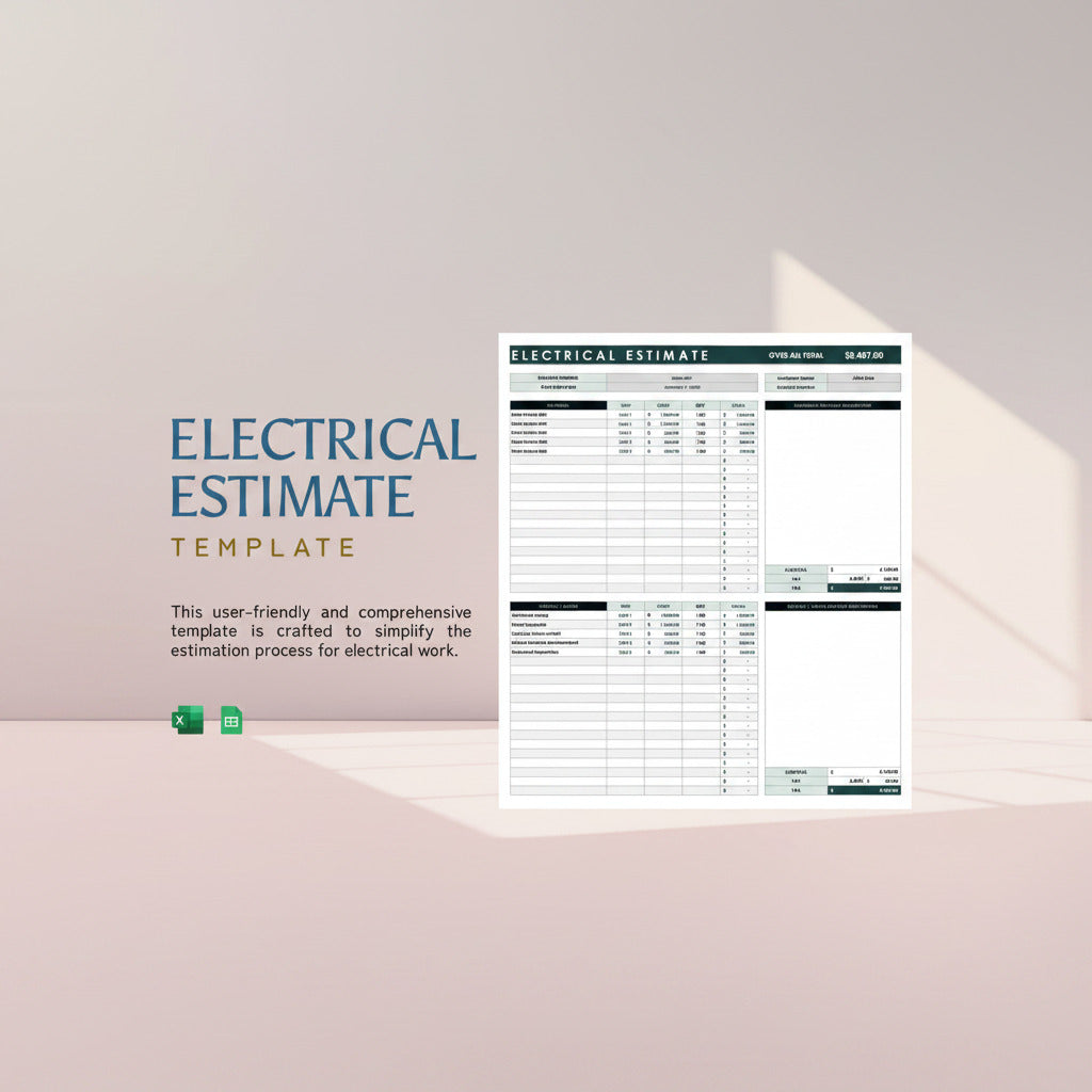 Electrical Estimate Template