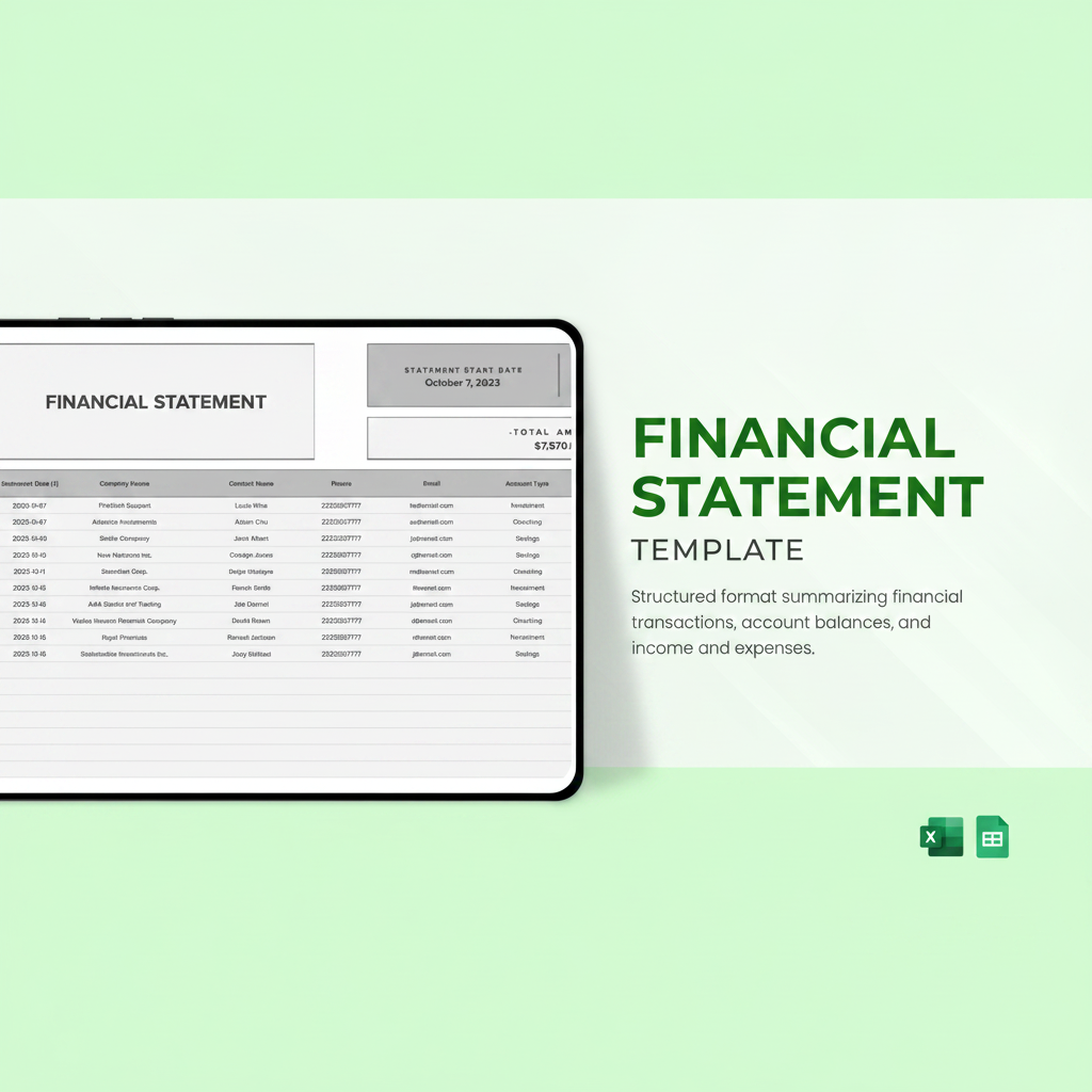 Financial Statement Template (Copy)