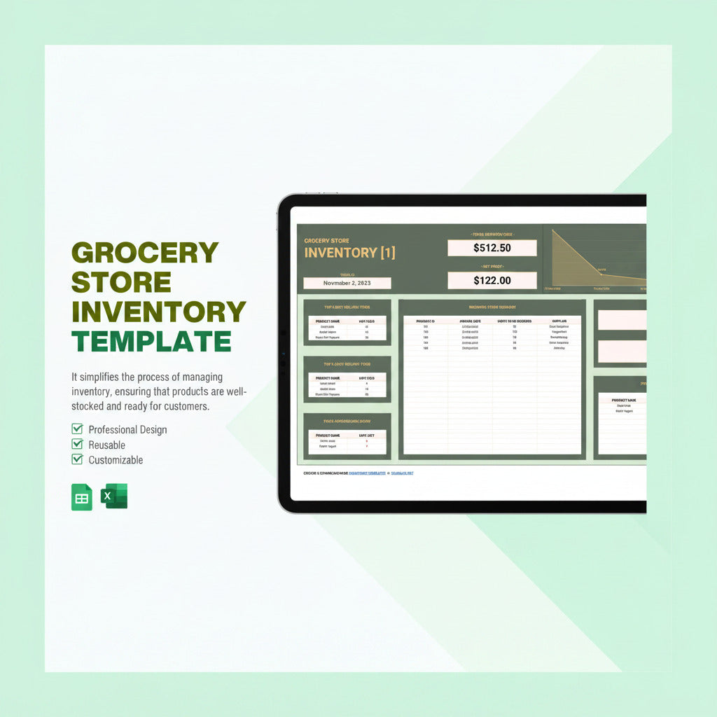 Grocery Store Inventory Template