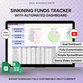Sinking Funds Spreadsheet in Excel and Google Sheets