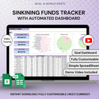 Sinking Funds Spreadsheet in Excel and Google Sheets