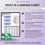 Sinking Funds Spreadsheet in Excel and Google Sheets
