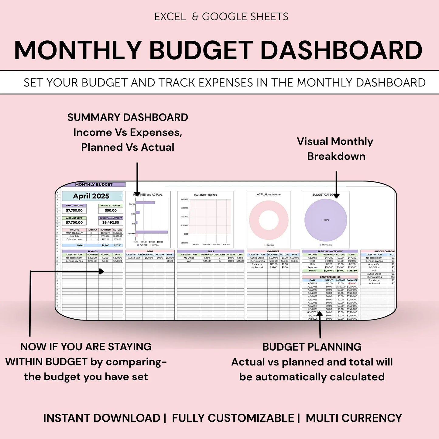 Ultimate Monthly Budget Tracker