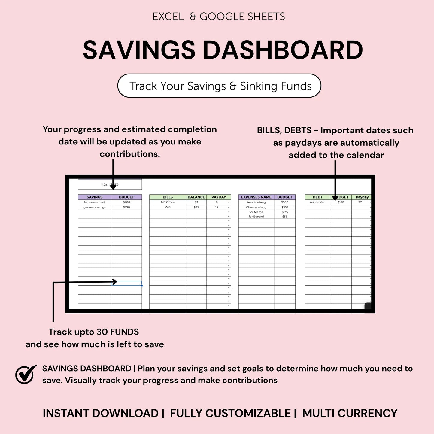 Ultimate Monthly Budget Tracker