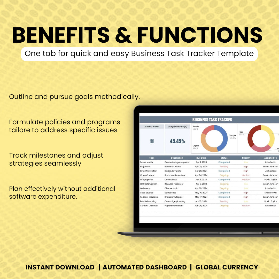 Business Task Tracker Template