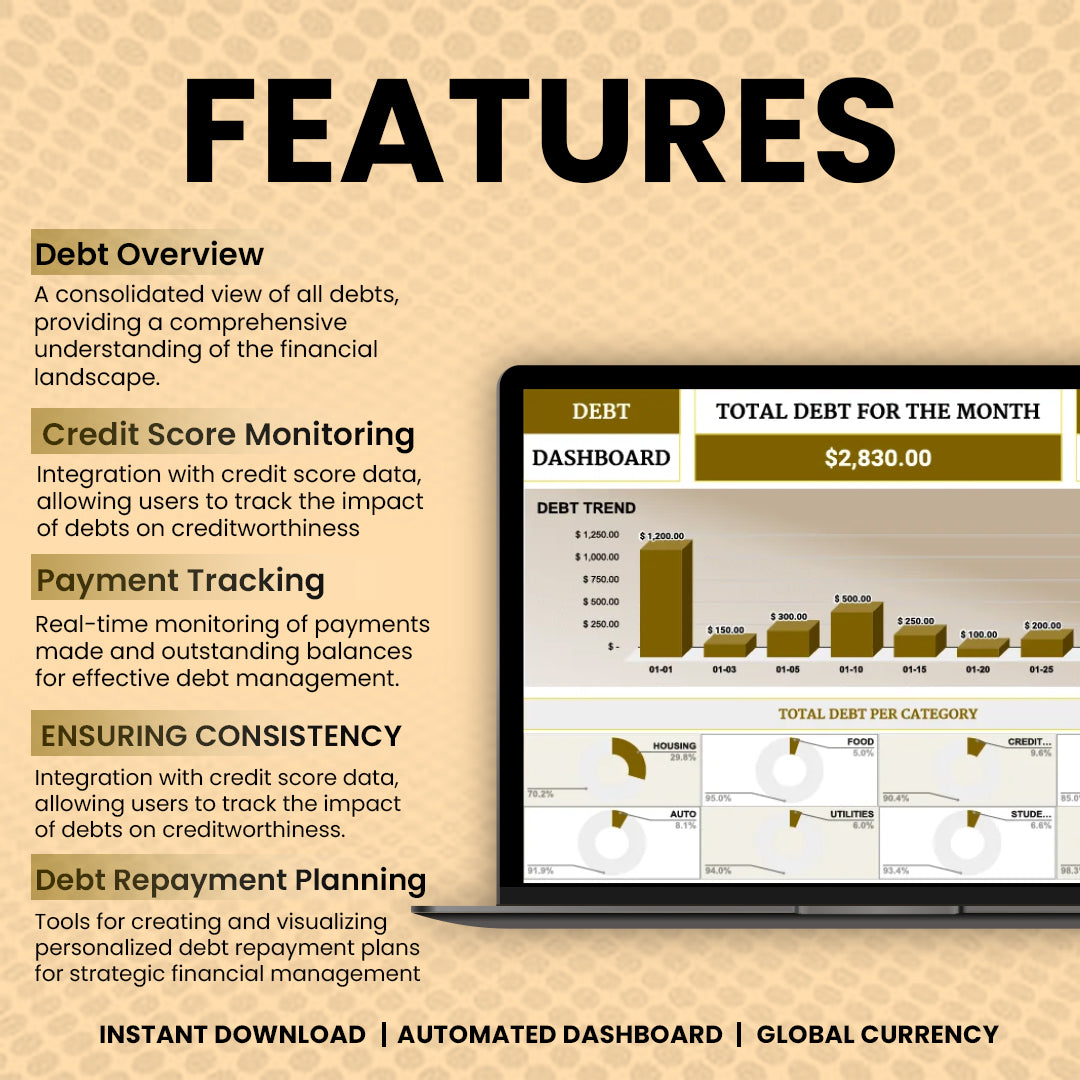 Debt Dashboard Template