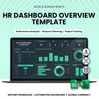 HR Dashboard Overview Template