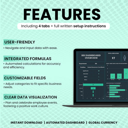 HR Dashboard Overview Template