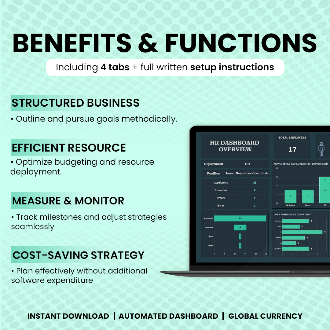 HR Dashboard Overview Template