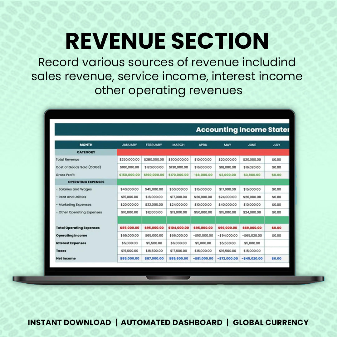 Income Statement Tool
