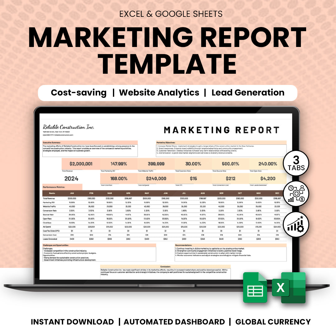 Marketing Report Template