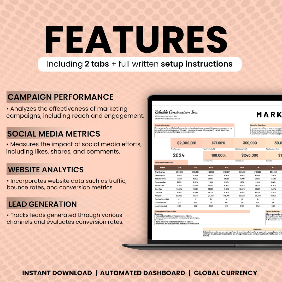 Marketing Report Template