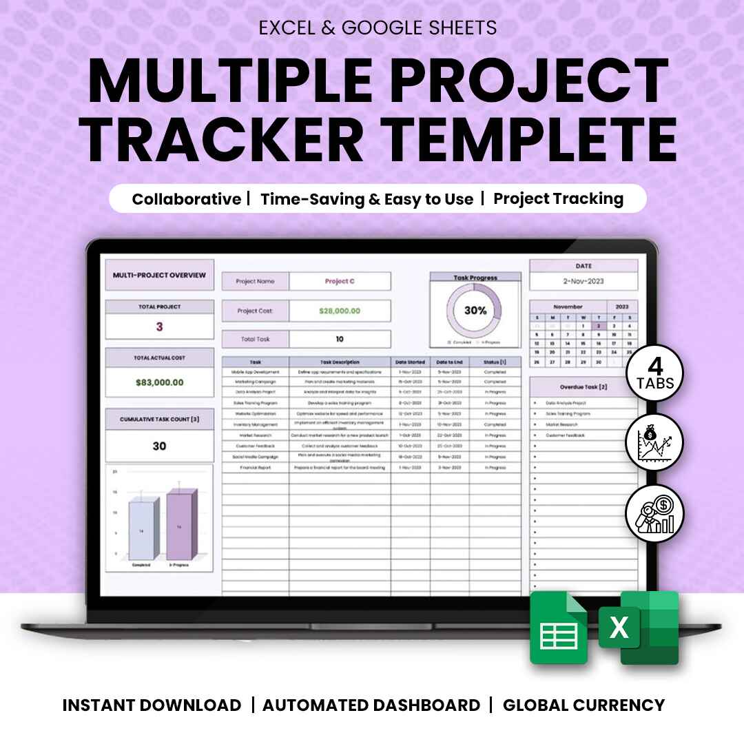 Multiple Project Tracker Template