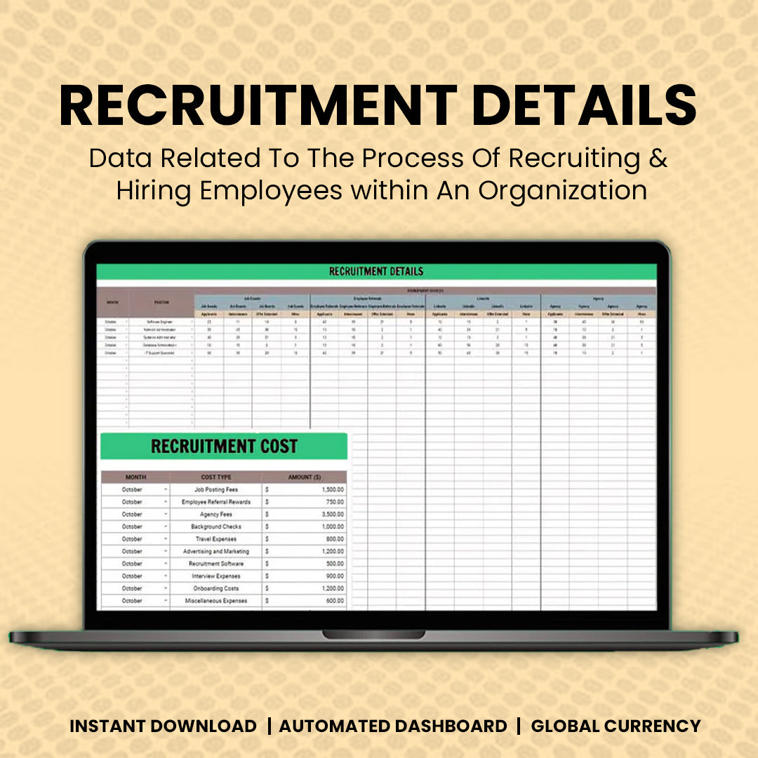 Recruitment KPI Dashboard HR