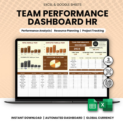 Team Performance Dashboard HR