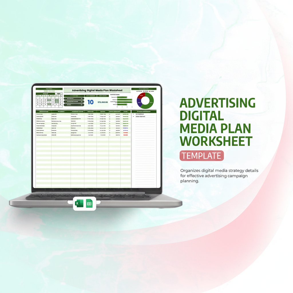Advertising Digital Media Plan Worksheet