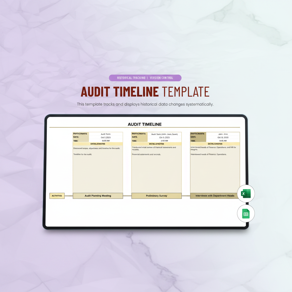 Audit Timeline Template