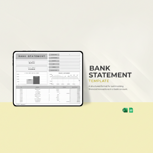 Bank Statement Template