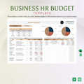 Business HR Budget Template