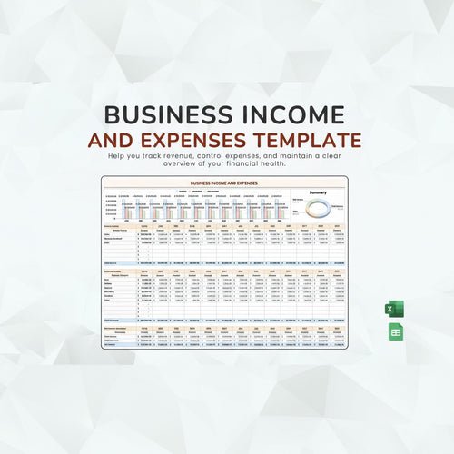 Business Income And Expenses Template