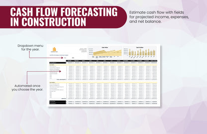 Cashflow Forecasting for Construction Template