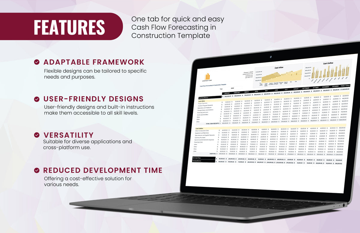 Cashflow Forecasting for Construction Template