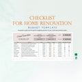 Checklist For Home Renovation