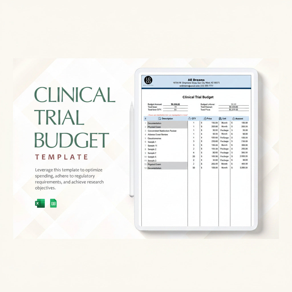 Clinical Trial Budget Template