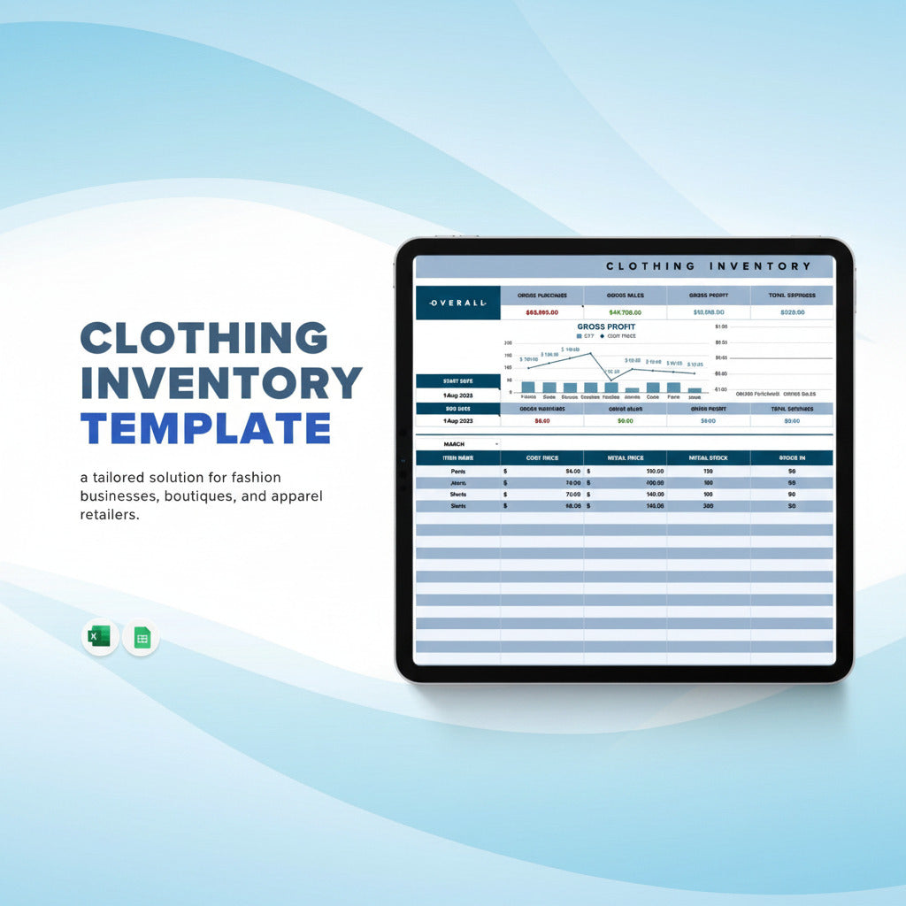 Clothing Inventory Template