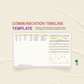 Communication Timeline Template