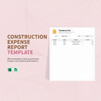 Construction Expense Report Template
