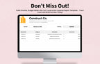 Construction Expense Report Template