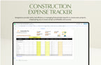 Construction Expense Tracking Template