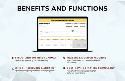 Construction Expenses Accounting Template