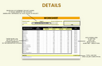 Construction Labor Worksheet Template