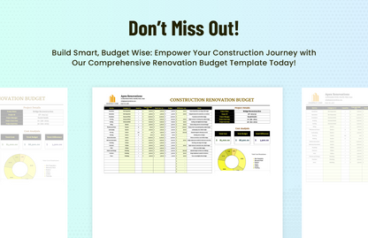 Construction Renovation Budget Template