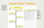 Construction Timeline Template