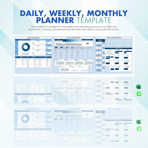 Daily Weekly Monthly Planner Template