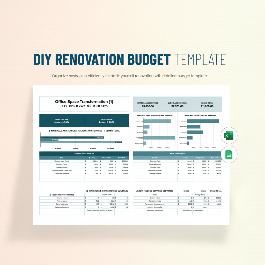 DIY Renovation Budget Template