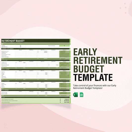 Early Retirement Budget Template