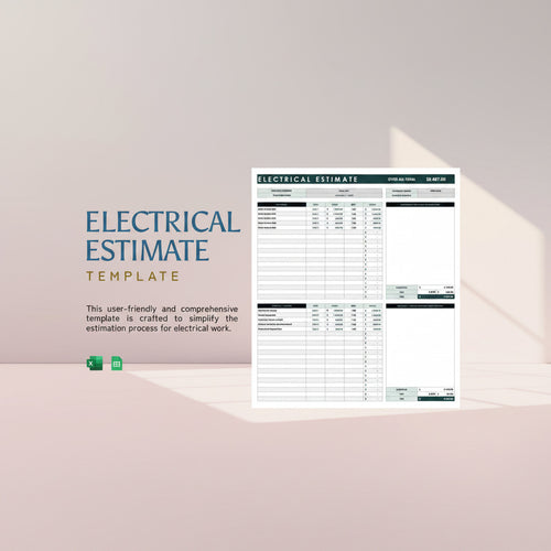 Electrical Estimate Template