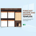 Forecast Income And Expense Template