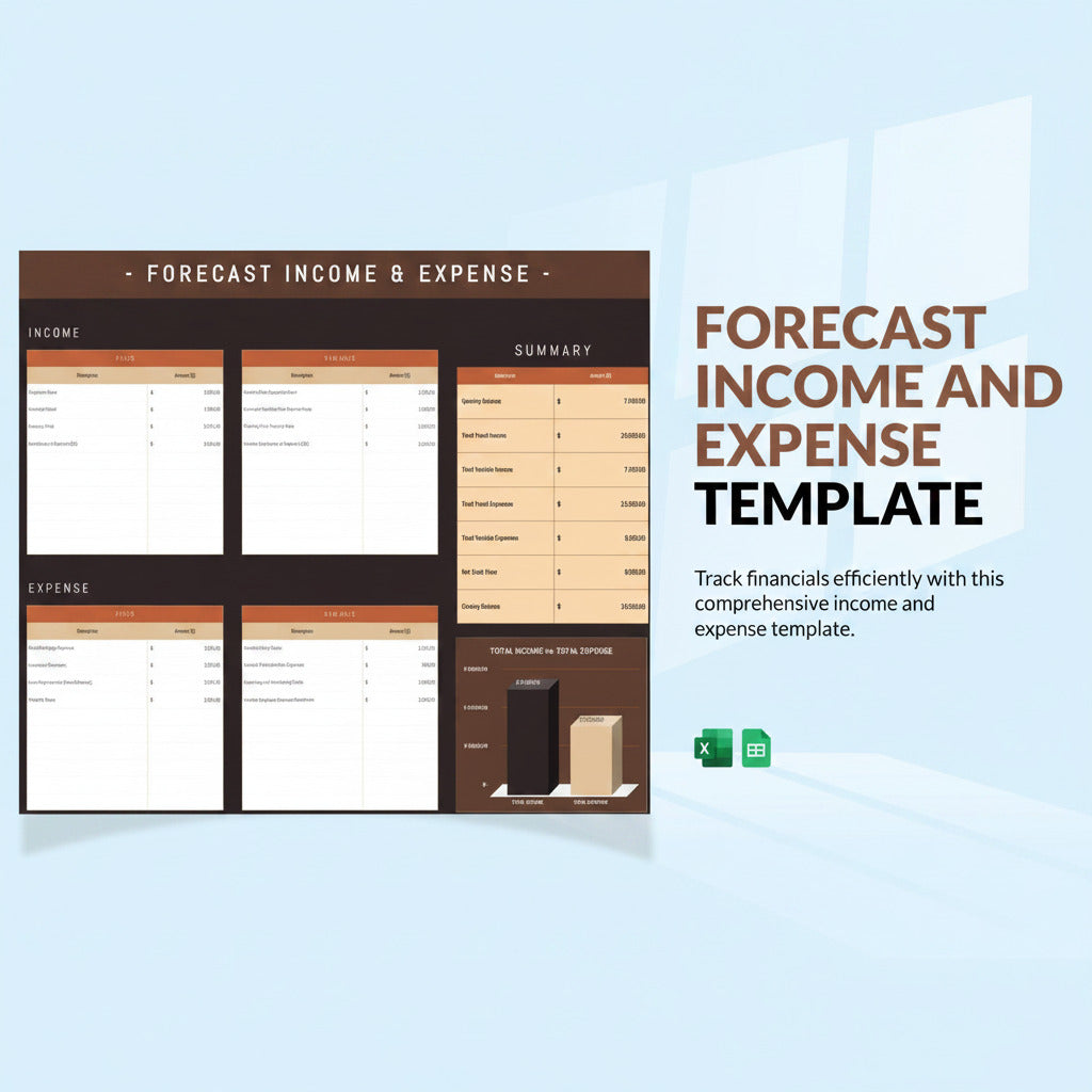 Forecast Income And Expense Template