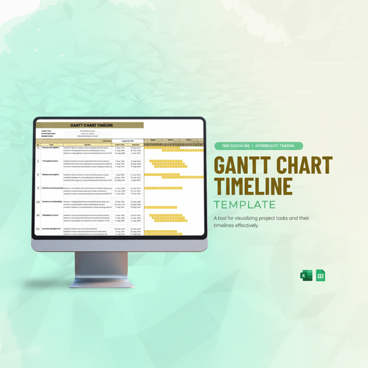 Gantt Chart Timeline Template
