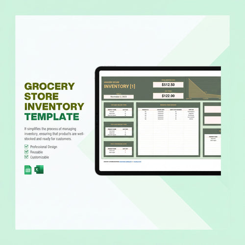 Grocery Store Inventory Template