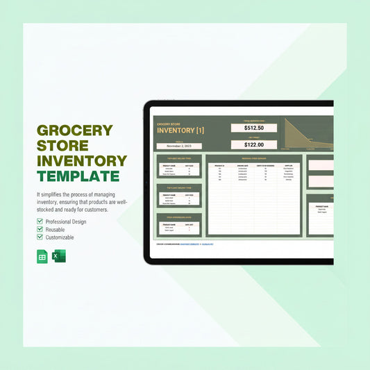 Grocery Store Inventory Template